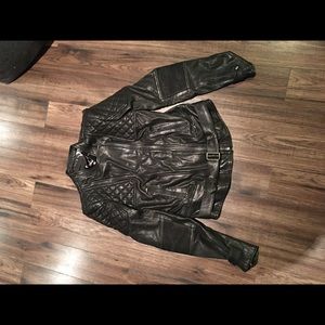 Diesel Black Gold women biker leather jacket